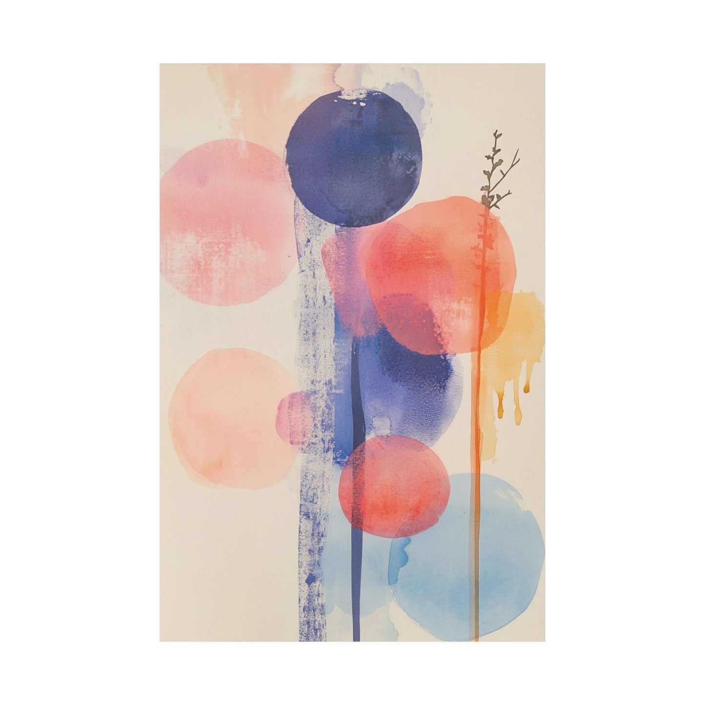 Whimsical Circle Composition Poster