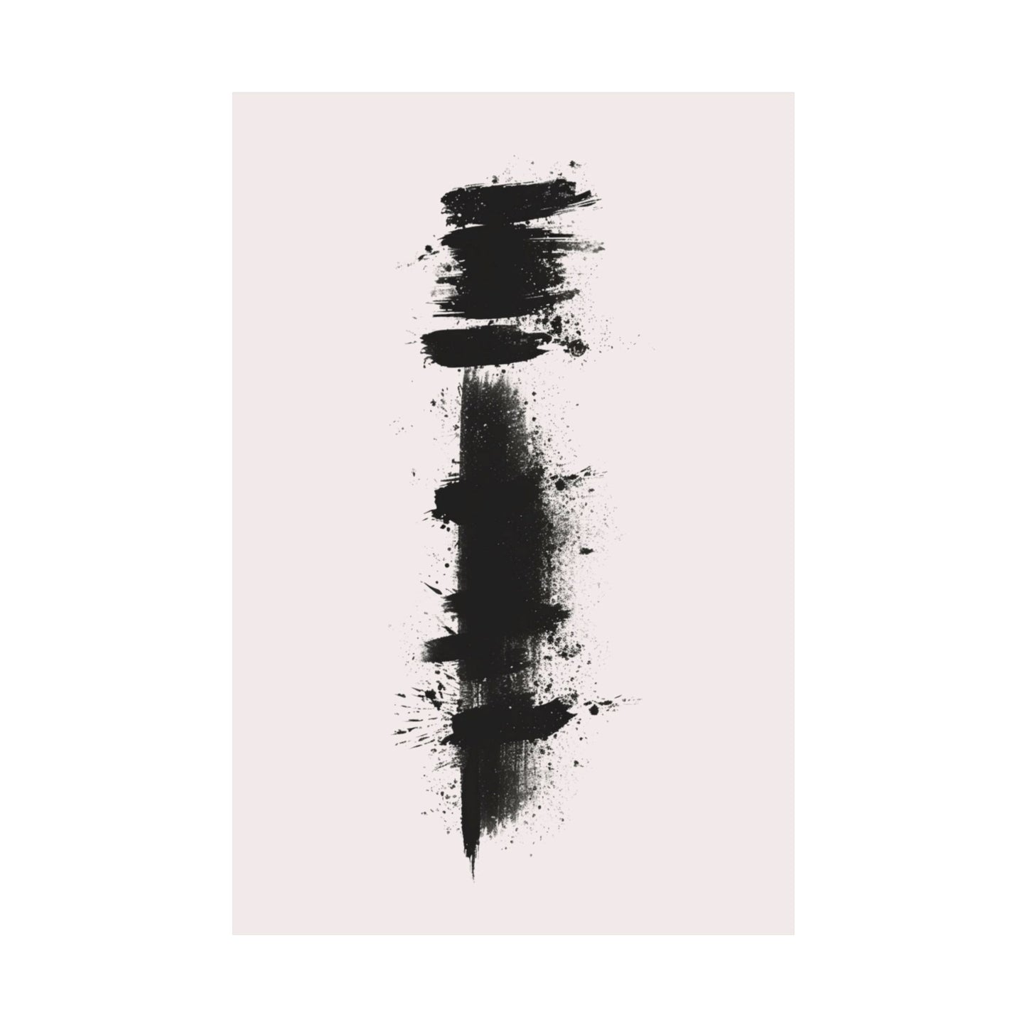 Zen Ink Splatter Printed Poster
