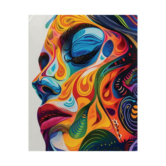 Chromatic Dream Woman Printed Poster