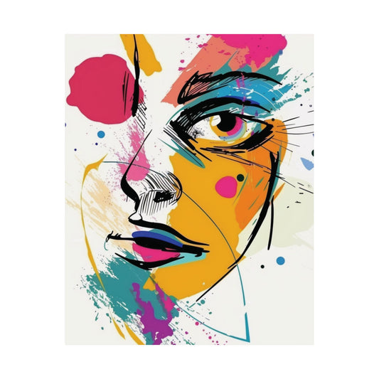 Color Splash Muse Printed Poster