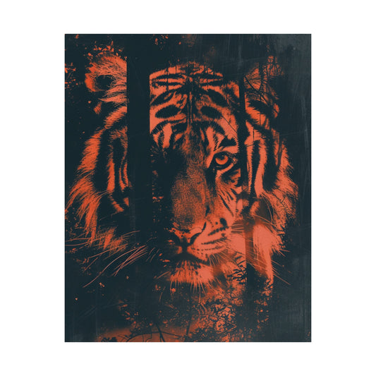 Ember Tiger Printed Poster