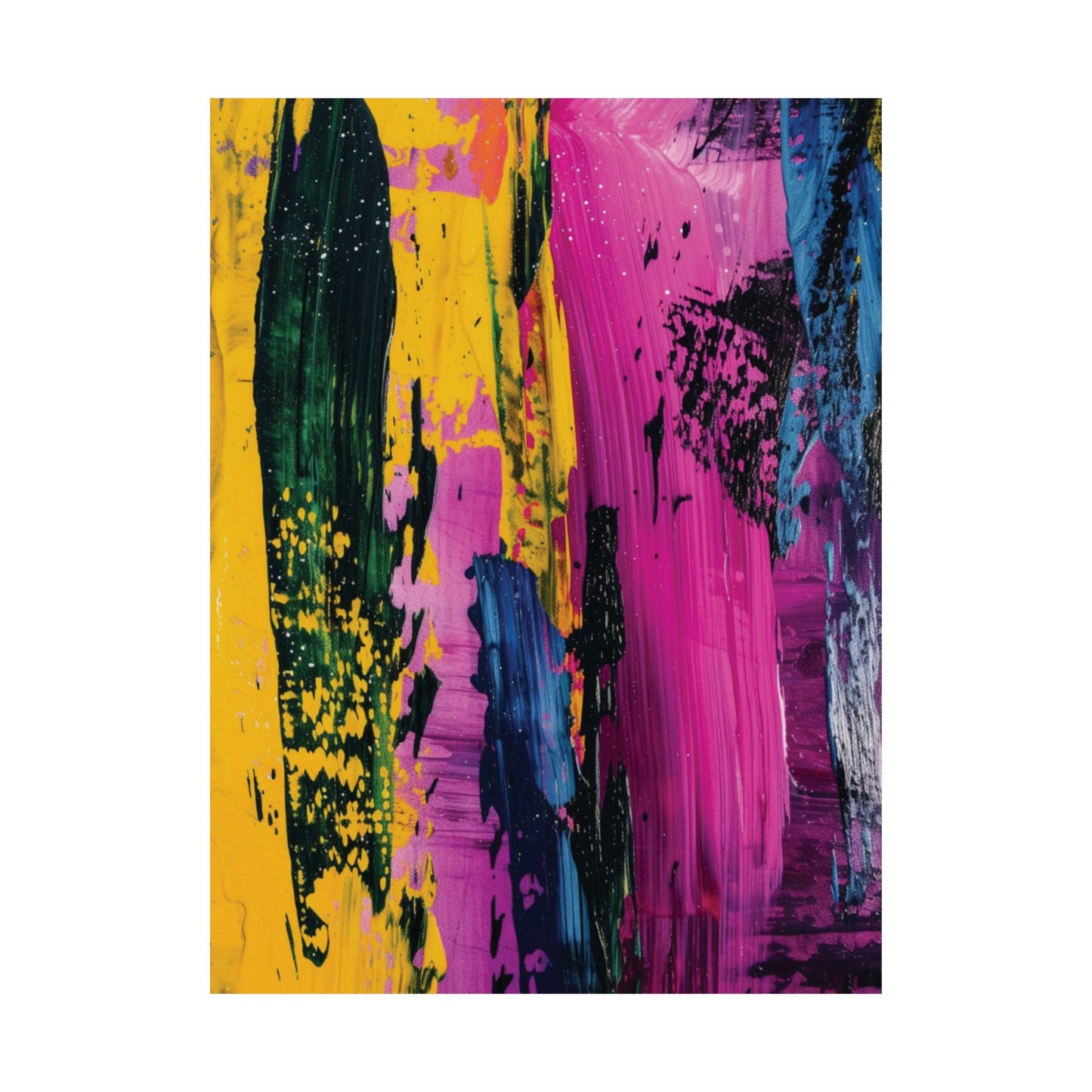 Vivid Motion Abstract Printed Poster
