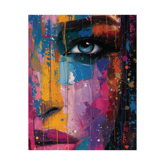 Fragmented Gaze Printed Poster