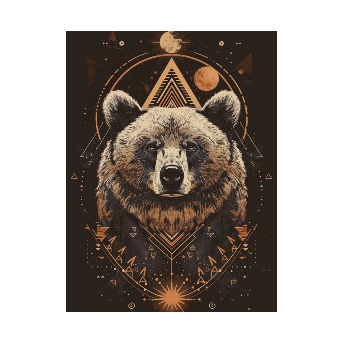 Celestial Bear Printed Poster