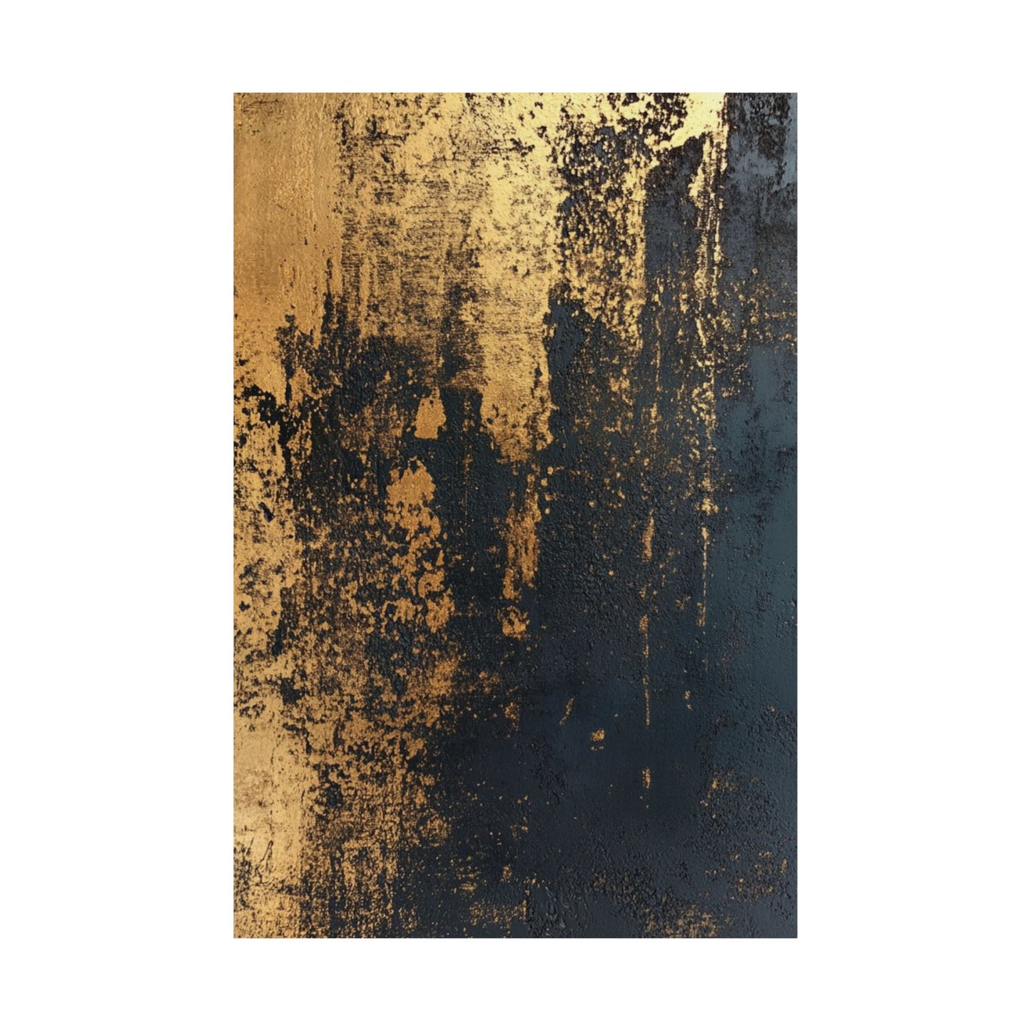 Abstract Weathered Gold Poster