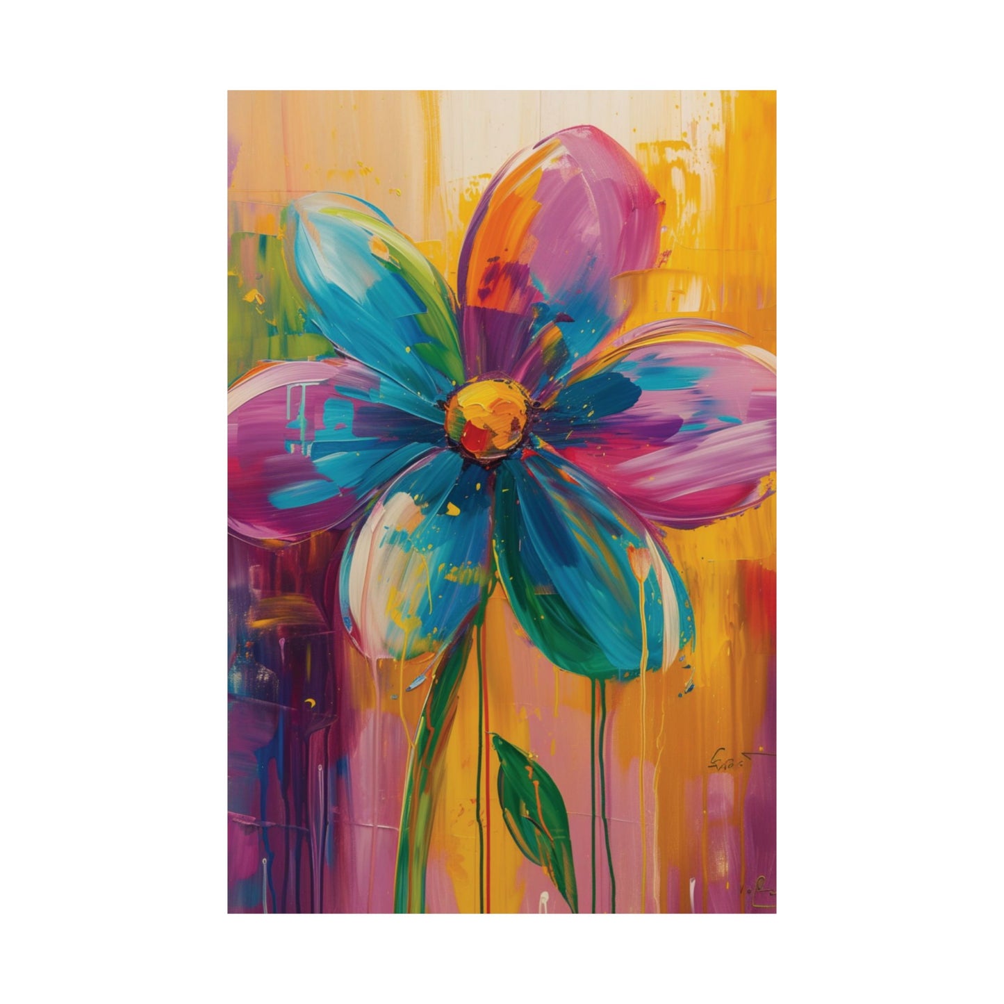 Color Bloom Printed Poster