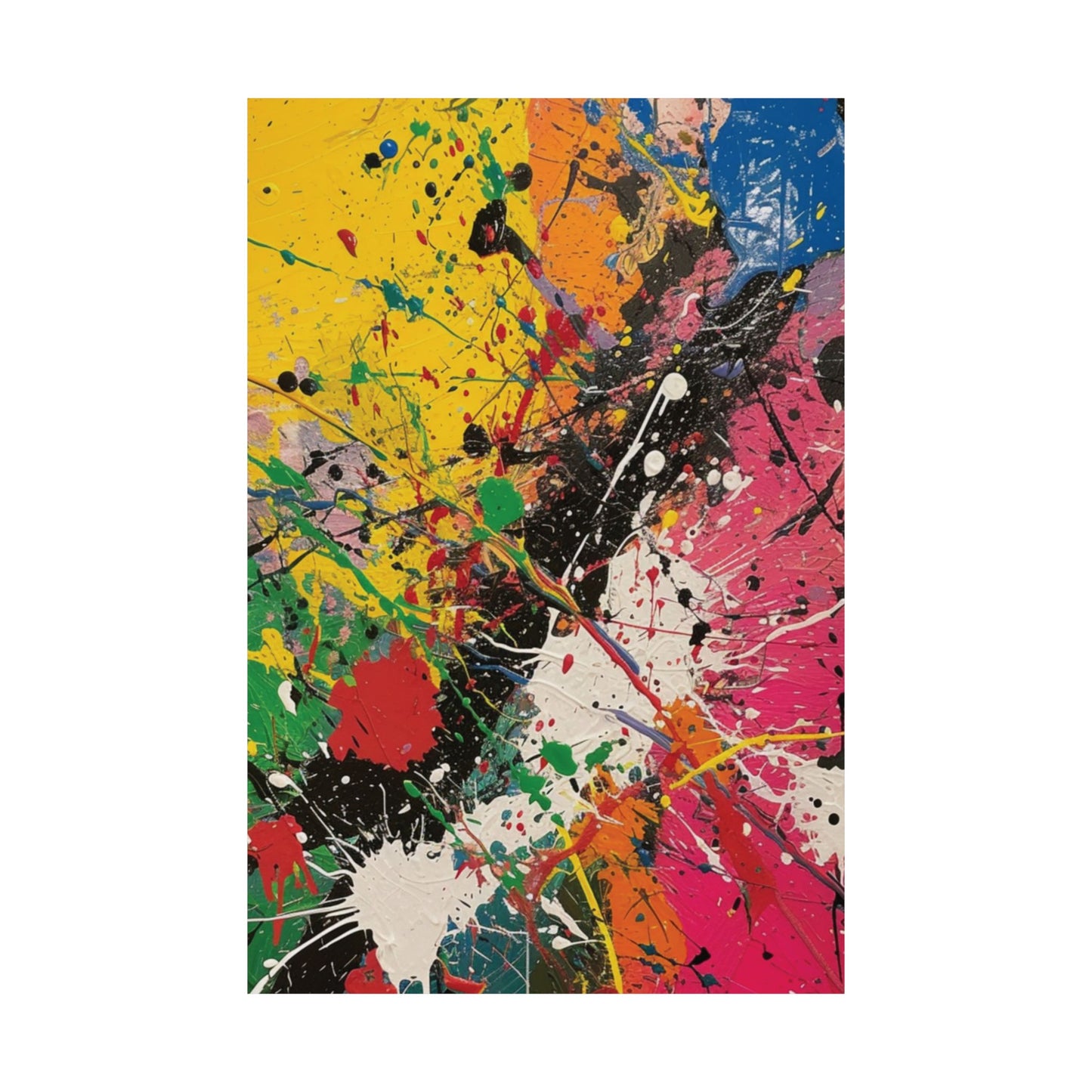 Color Burst Printed Poster