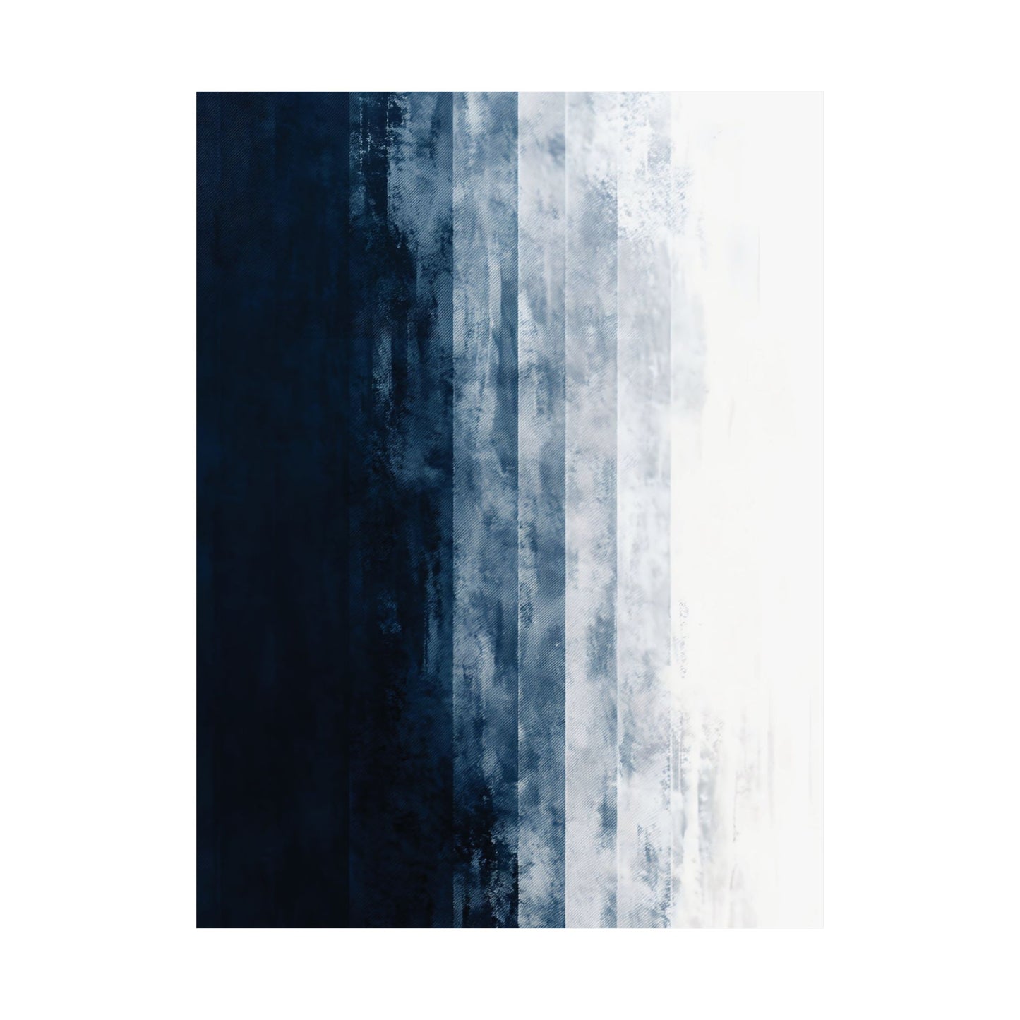 Indigo Abstract Gradient Printed Poster