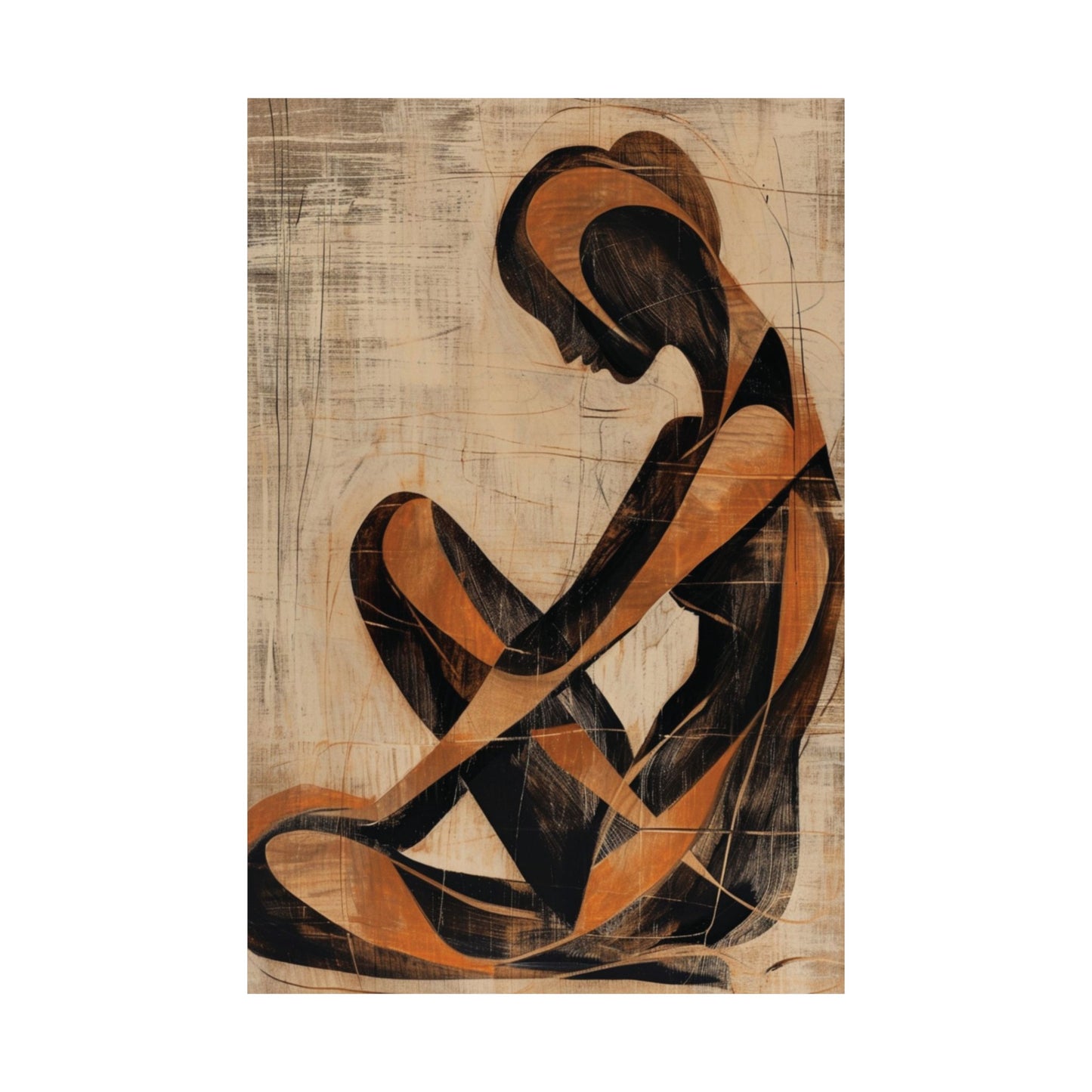 Contemplation Form Printed Poster