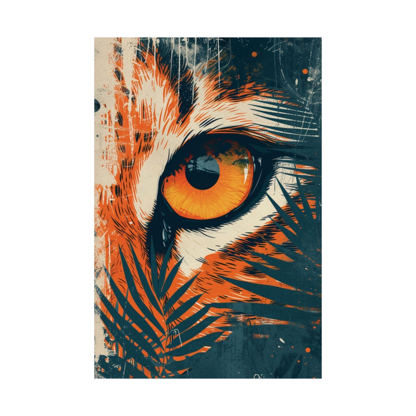 Tiger Eye Focus Printed Poster
