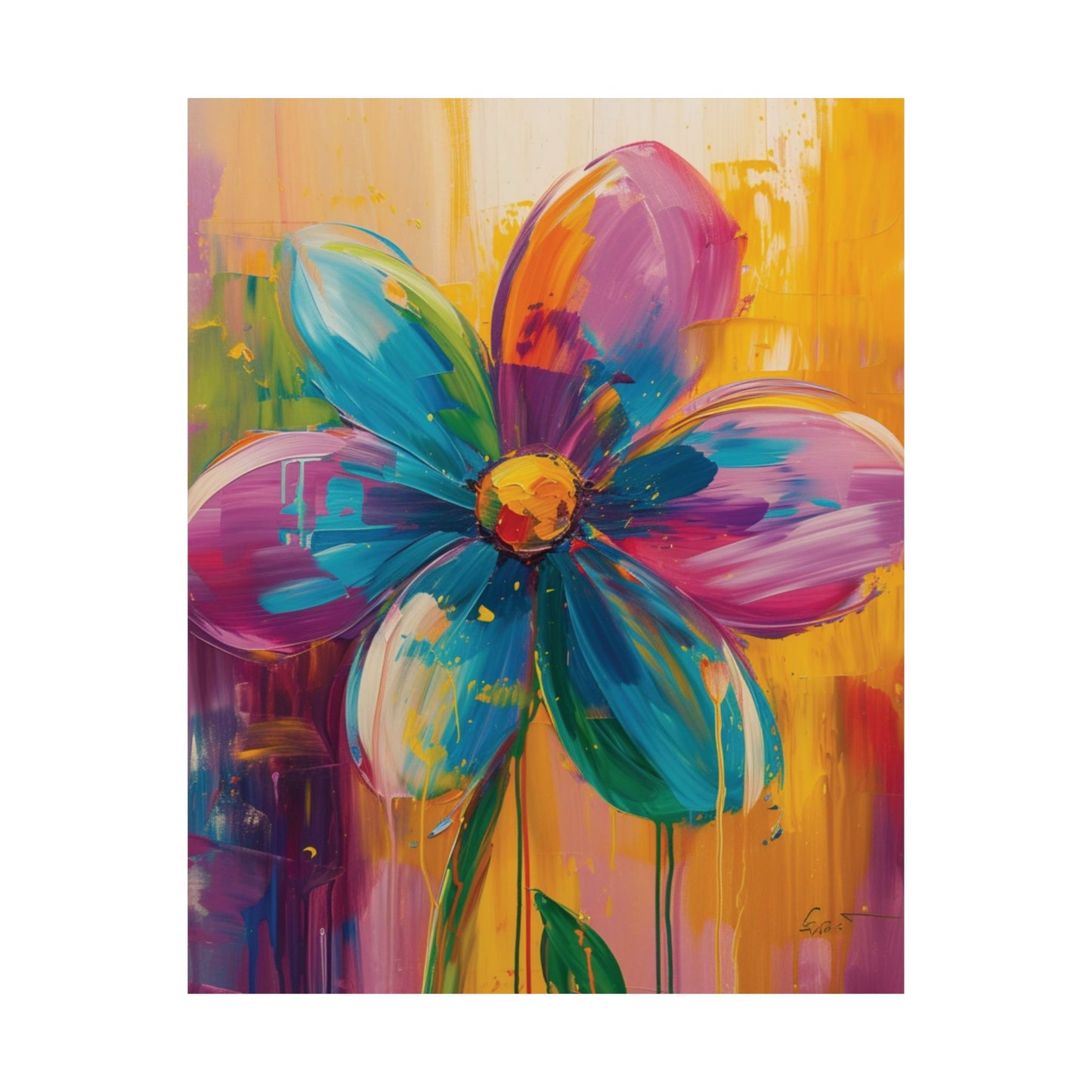 Color Bloom Printed Poster