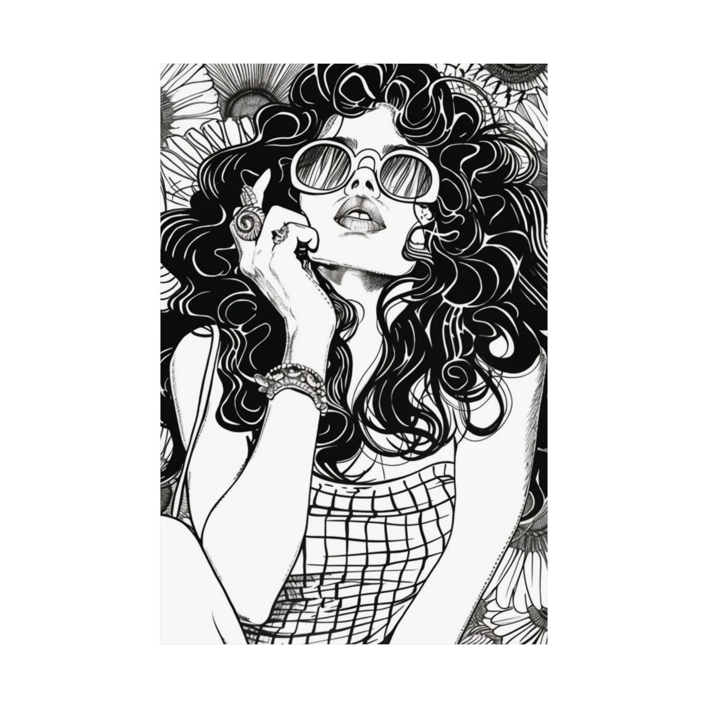 Retro Muse Printed Poster