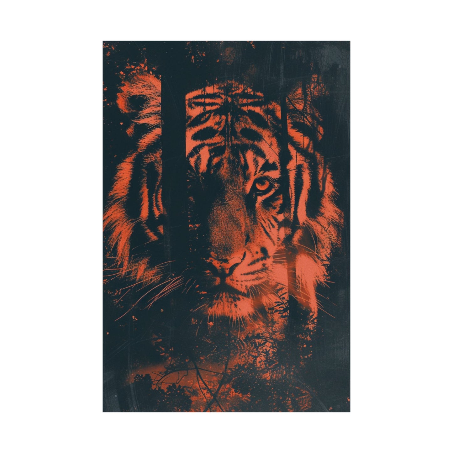 Ember Tiger Printed Poster
