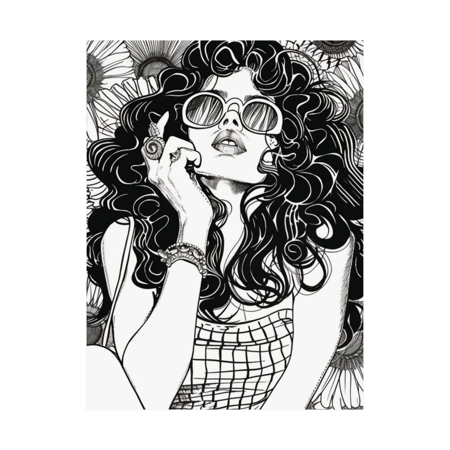 Retro Muse Printed Poster