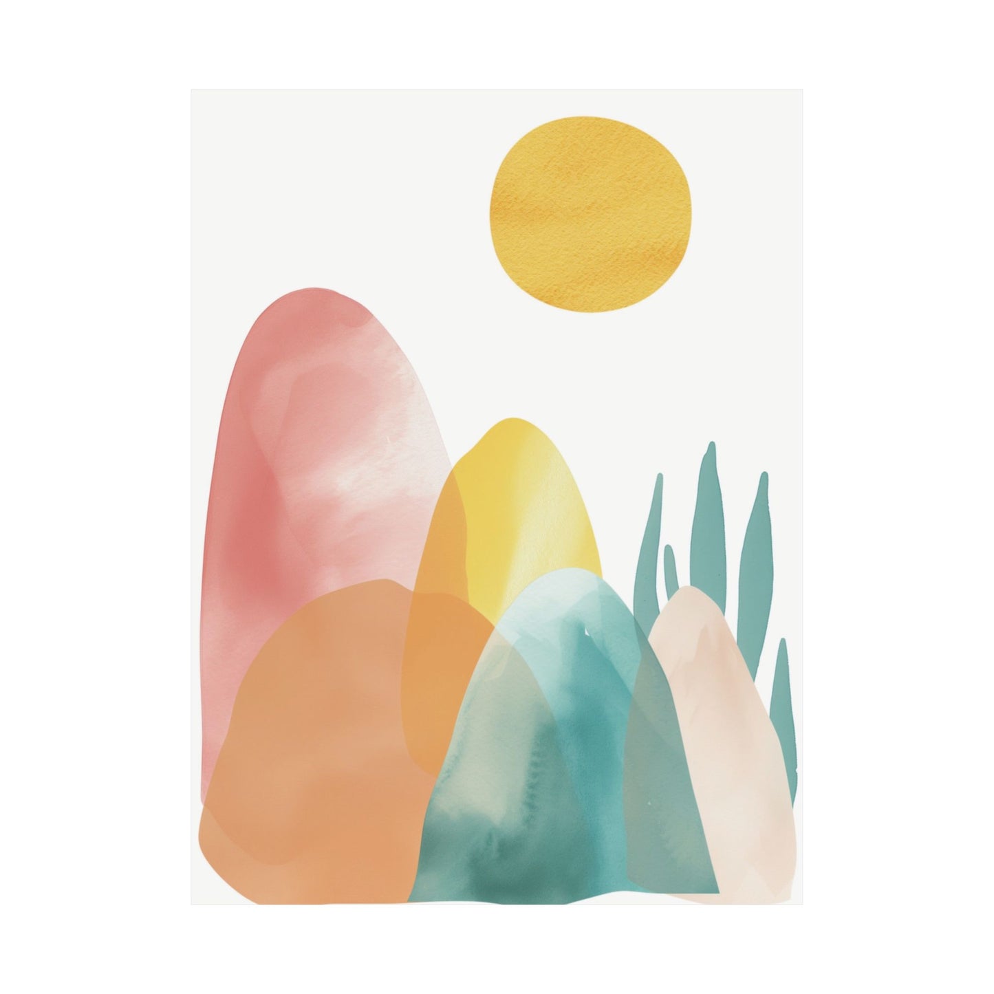 Pastel Horizon Printed Poster