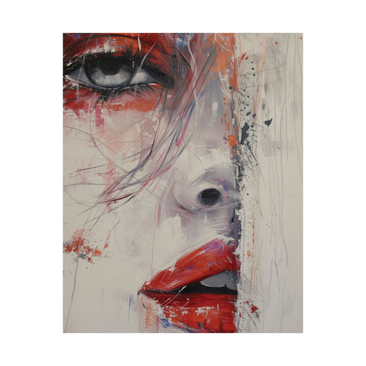 Crimson Gaze Printed Poster