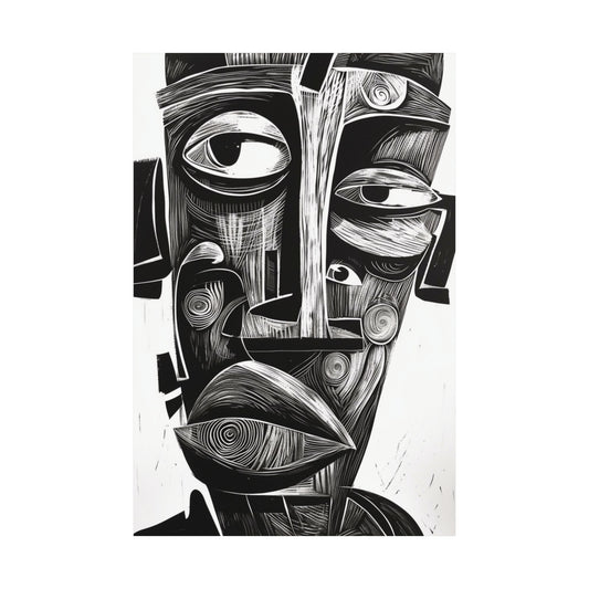 20: Abstract Cubist Printed Poster