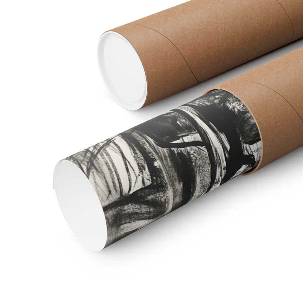 Artistic Matte Vertical Posters - Modern Abstract Female Figure