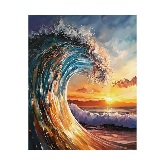 Majestic Sea Surge Printed Poster