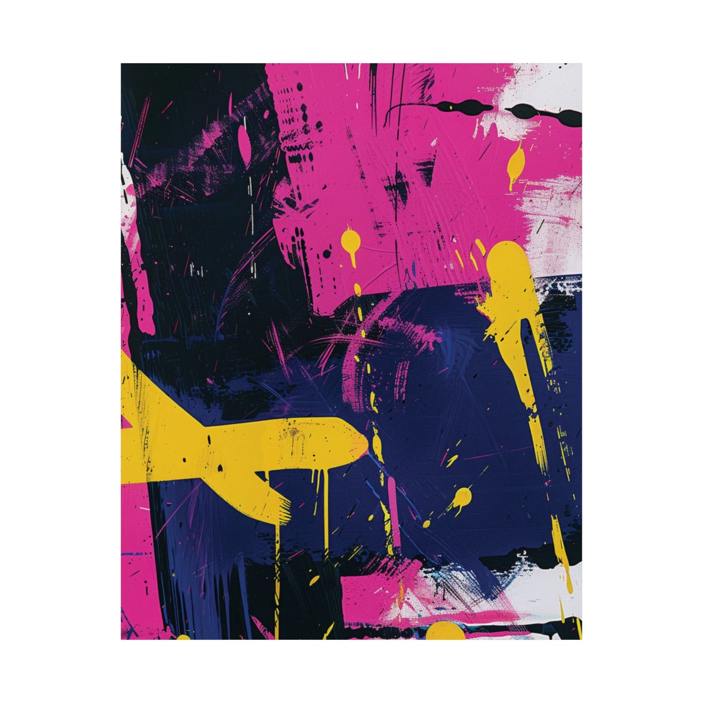 Electric Pulse Printed Poster