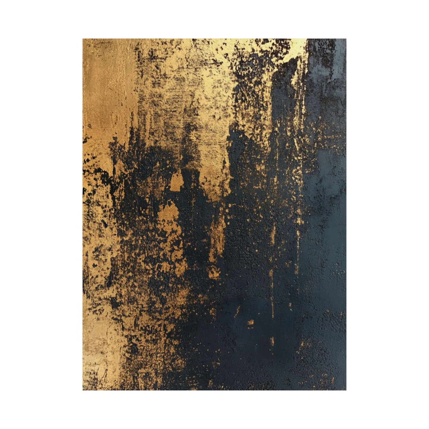 Abstract Weathered Gold Poster