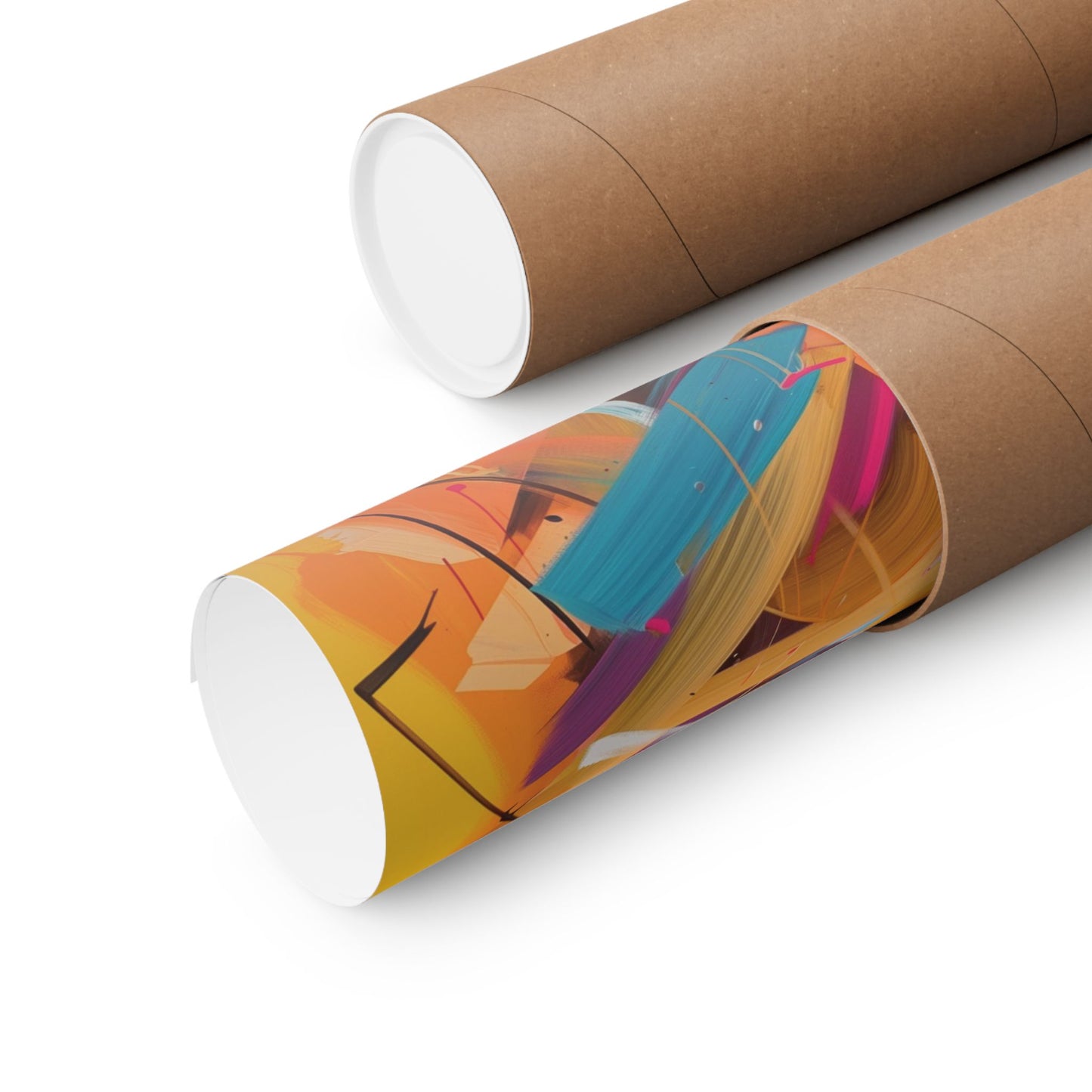 23: Vivid Motion Abstract Printed Poster