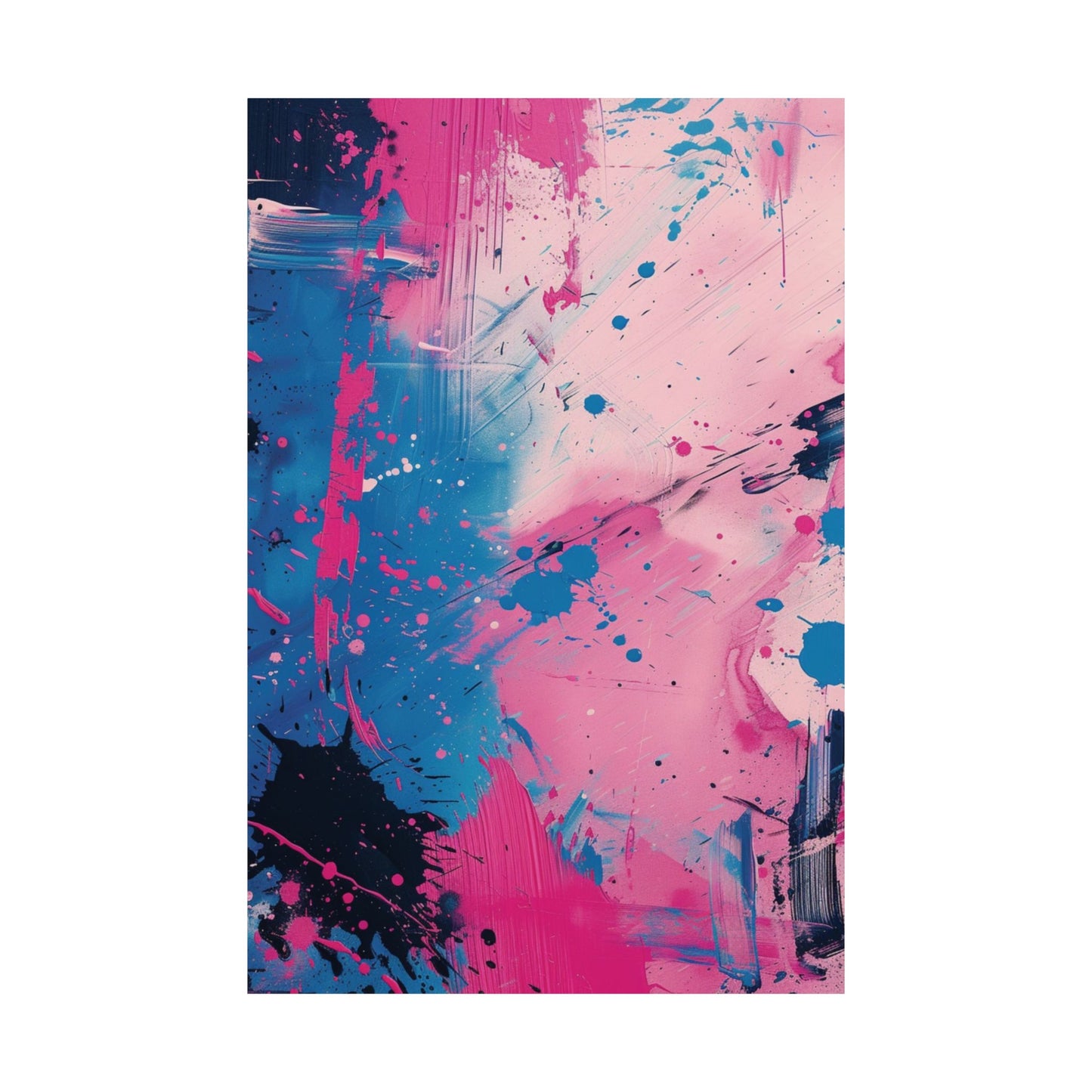 Cosmic Splash Abstract Printed Poster