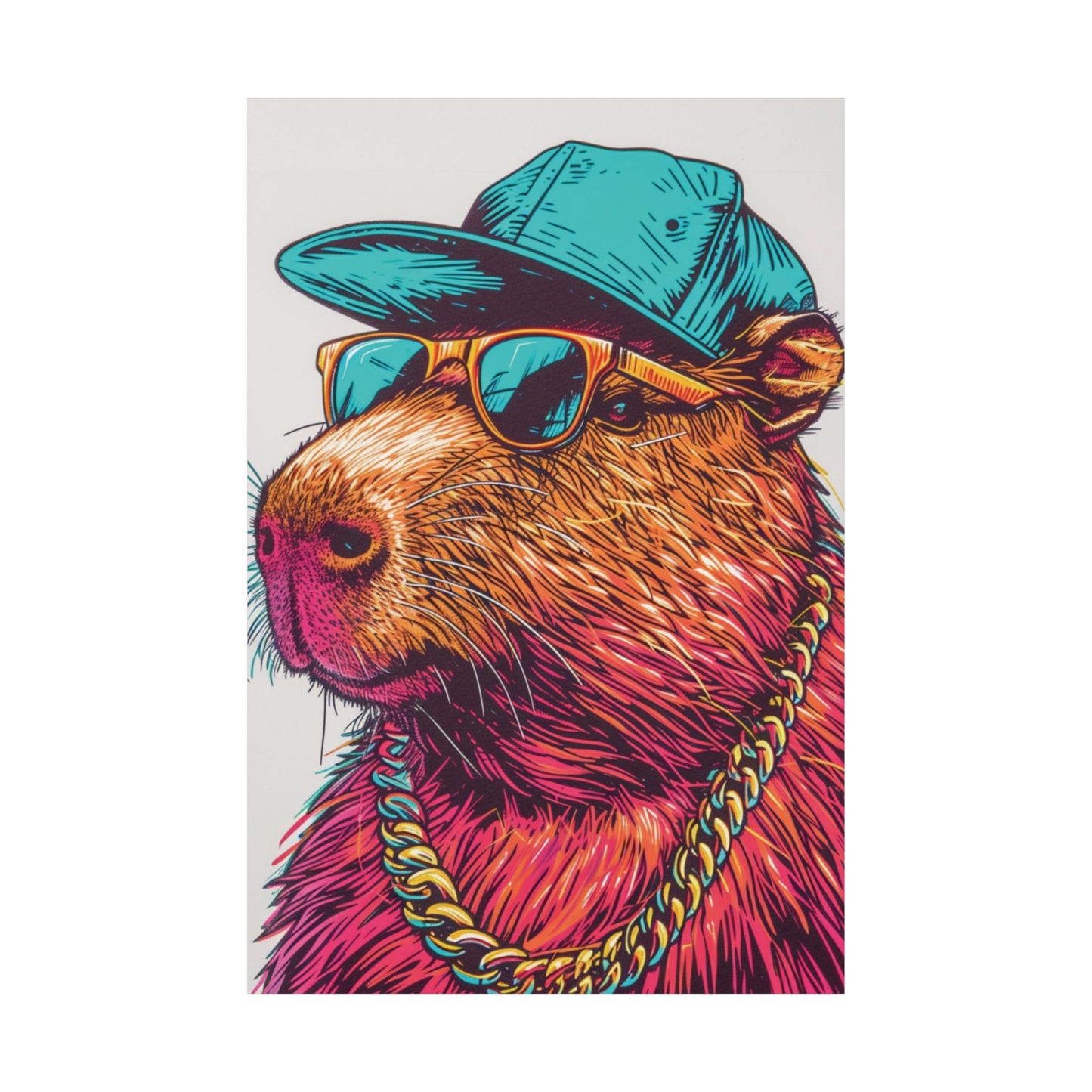 Cool Capybara Printed Poster