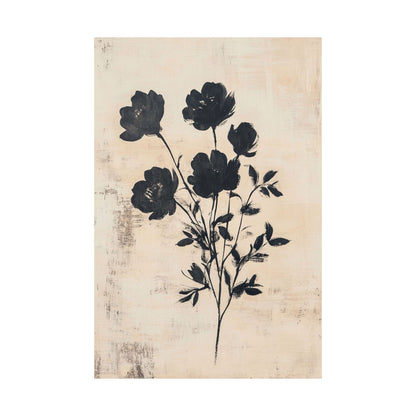 Rustic Beige Peony Poster
