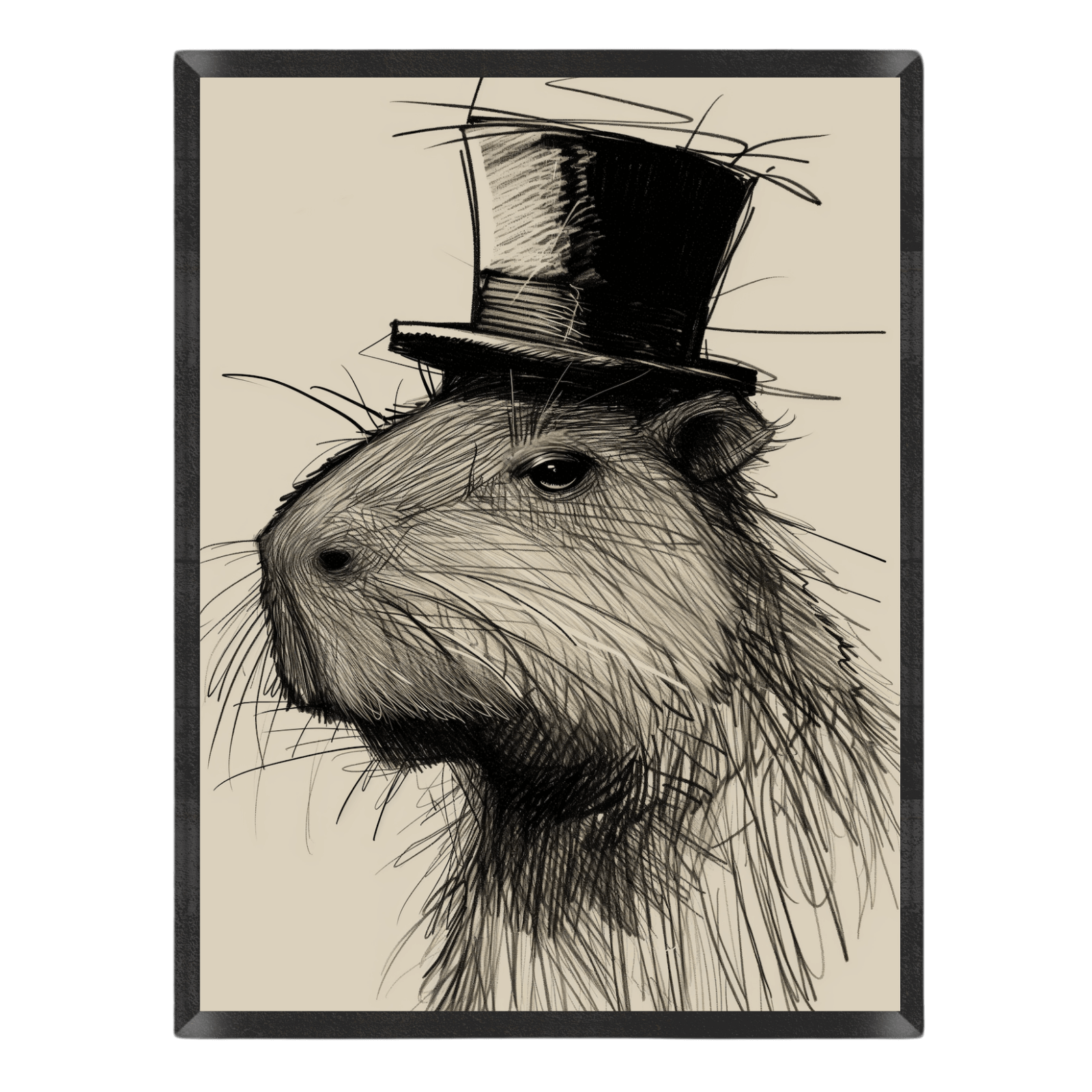 Capybara in Top Hat