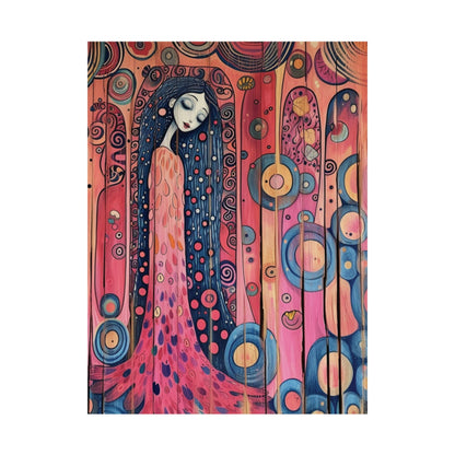 Dreaming Woman Art Poster