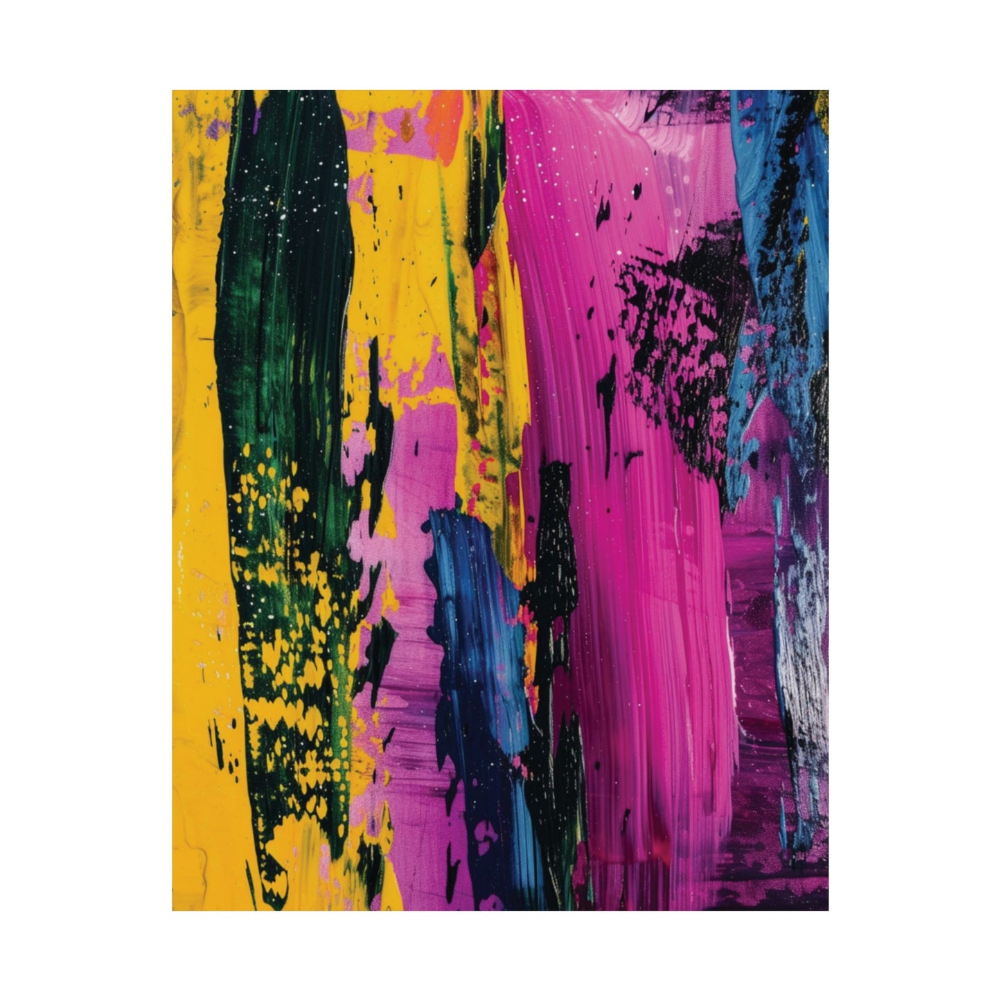 Vivid Motion Abstract Printed Poster
