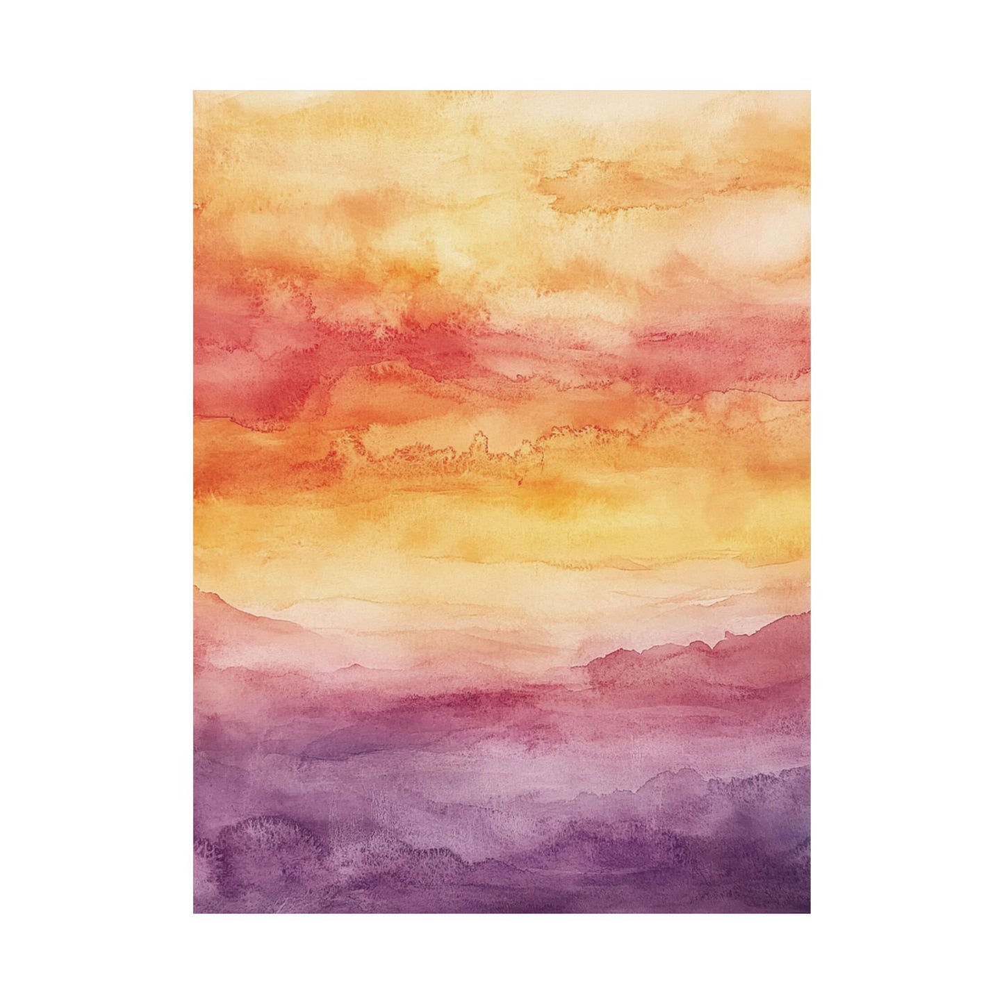 258: Golden Hour Horizon Wall Art Poster