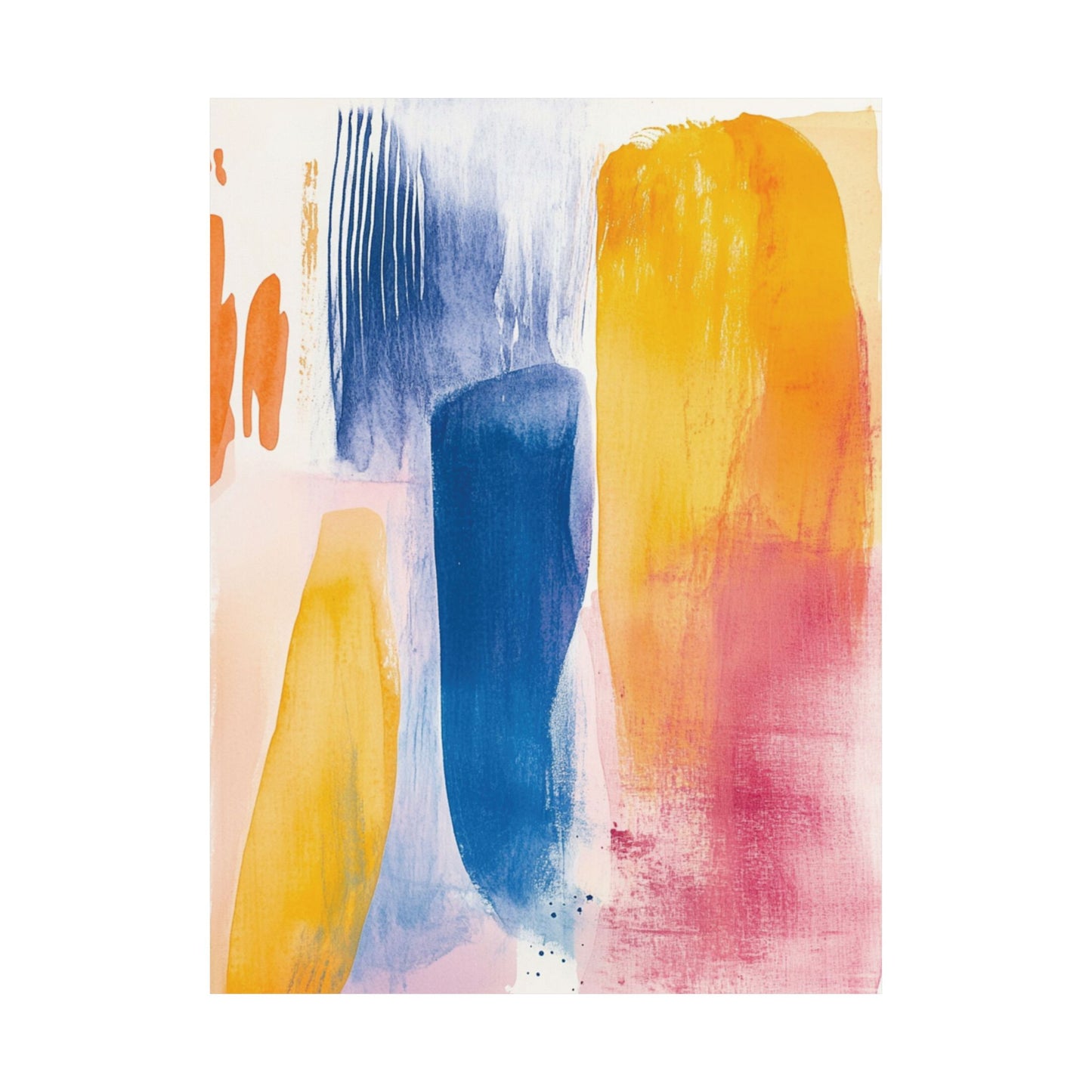 257: Primary Color Block Decor Wall Art Poster