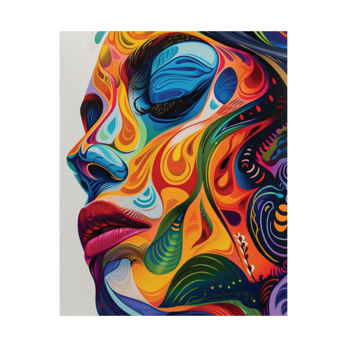 Chromatic Dream Woman Printed Poster