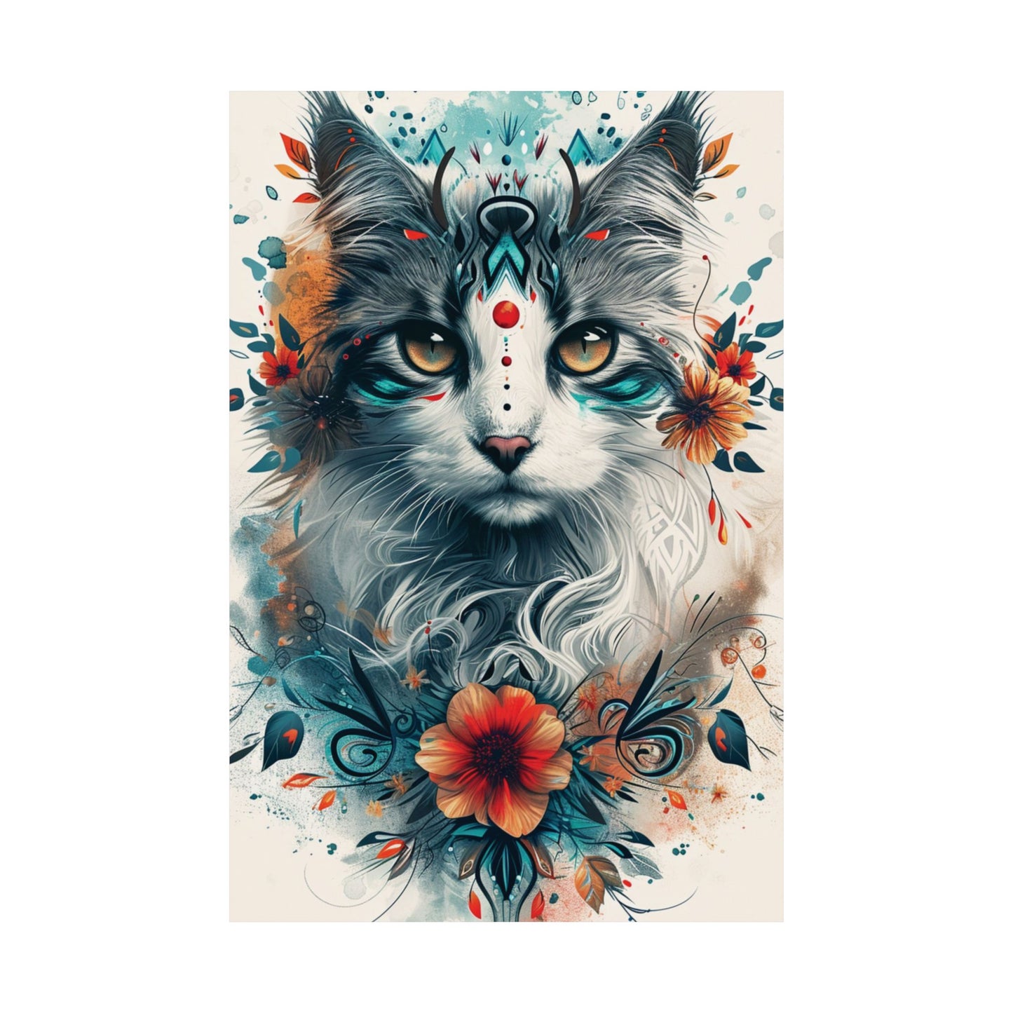 Mystic Cat Printed Poster