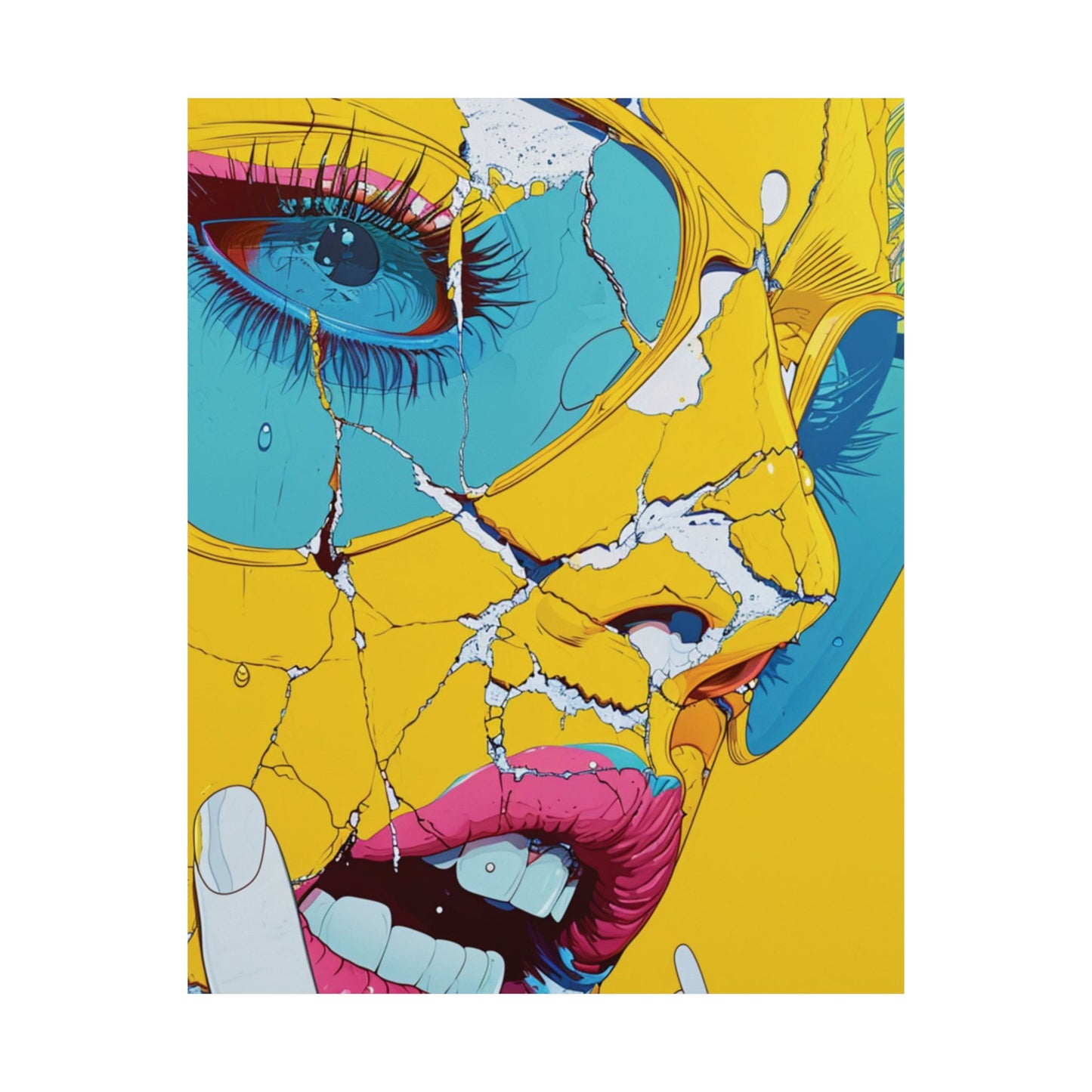 Shattered Beauty Printed Poster