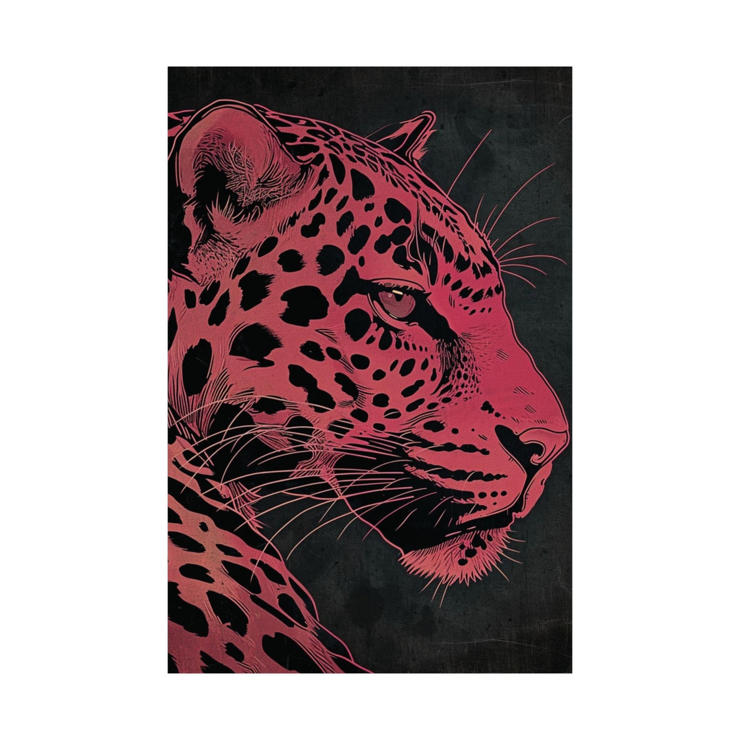 Crimson Panther Printed Poster