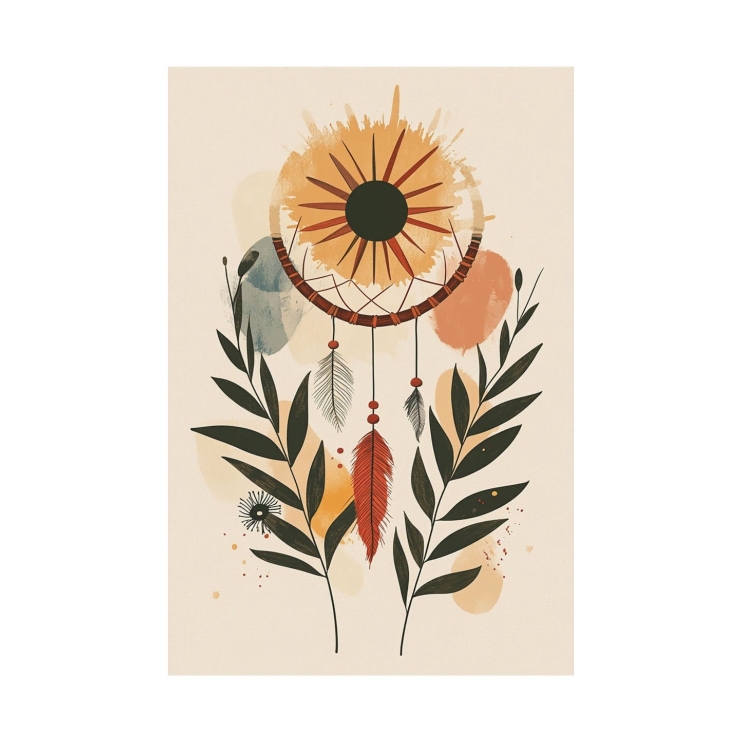 Boho Solar Dreamcatcher Poster