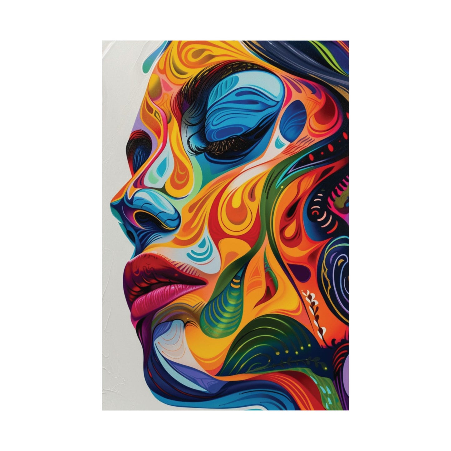 Chromatic Dream Woman Printed Poster