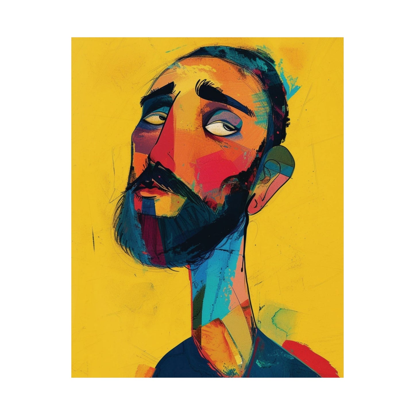 Curious Glance Printed Poster