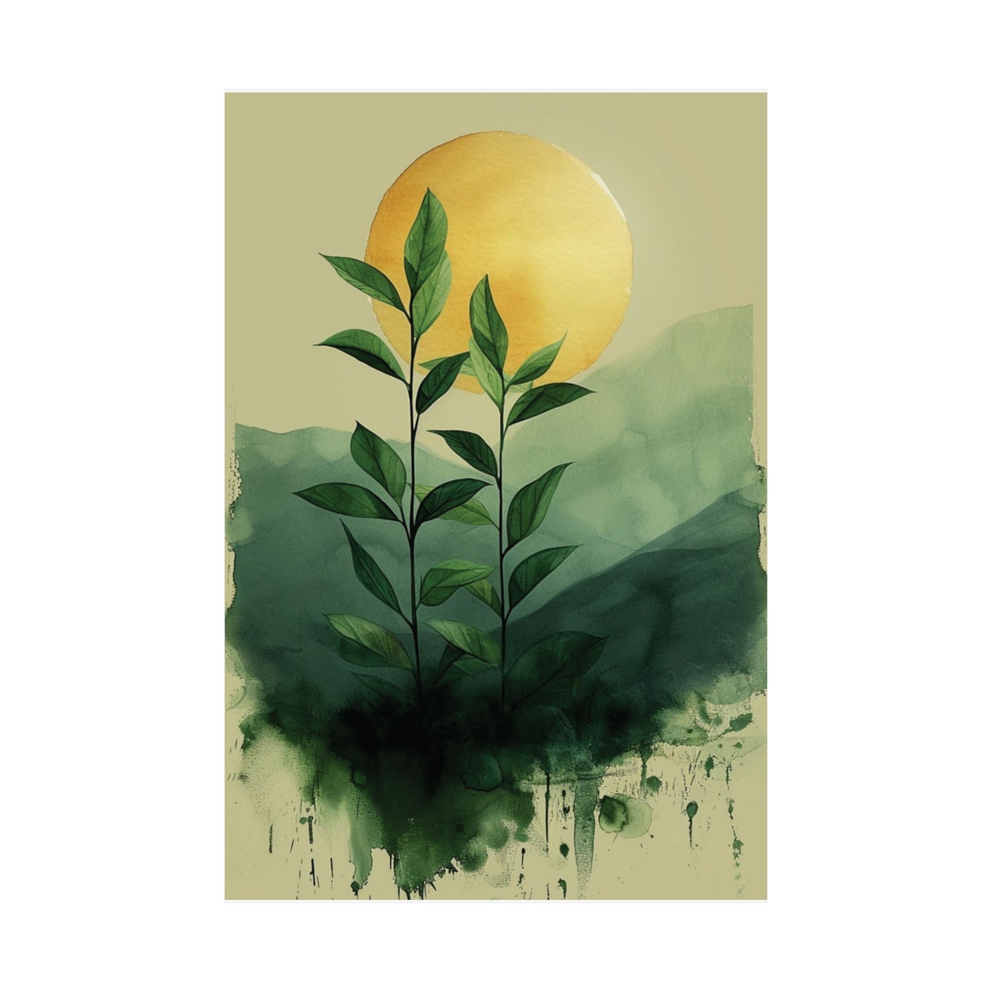 Golden Growth Printed Poster