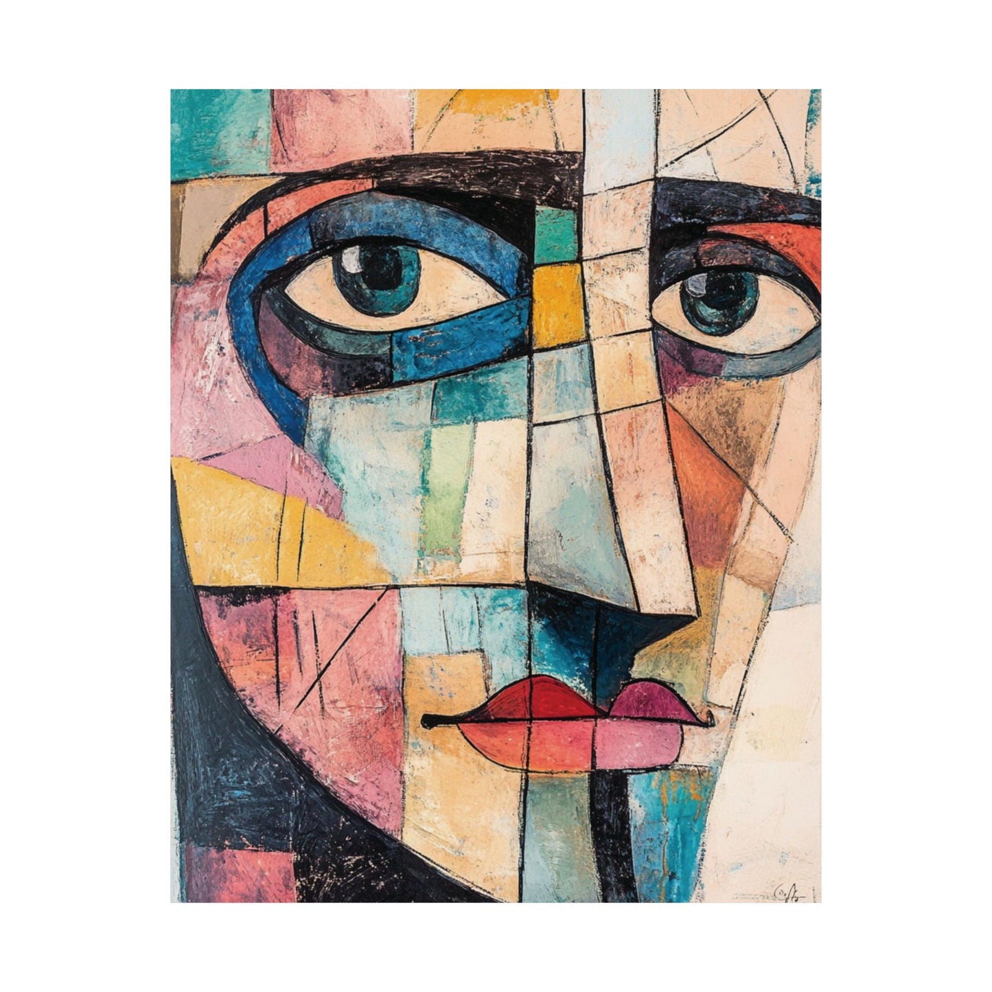 Picasso Style Wall Art Poster