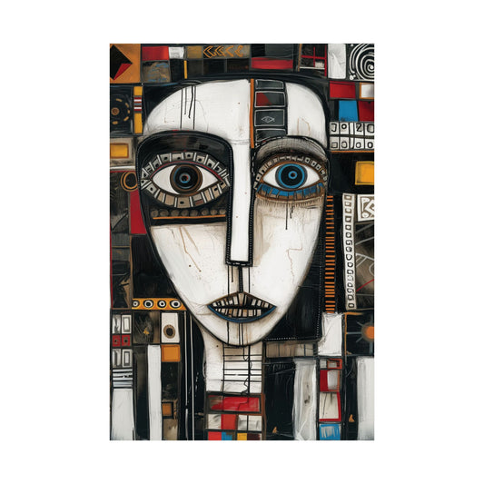 21: Abstract Cubist Printed Poster