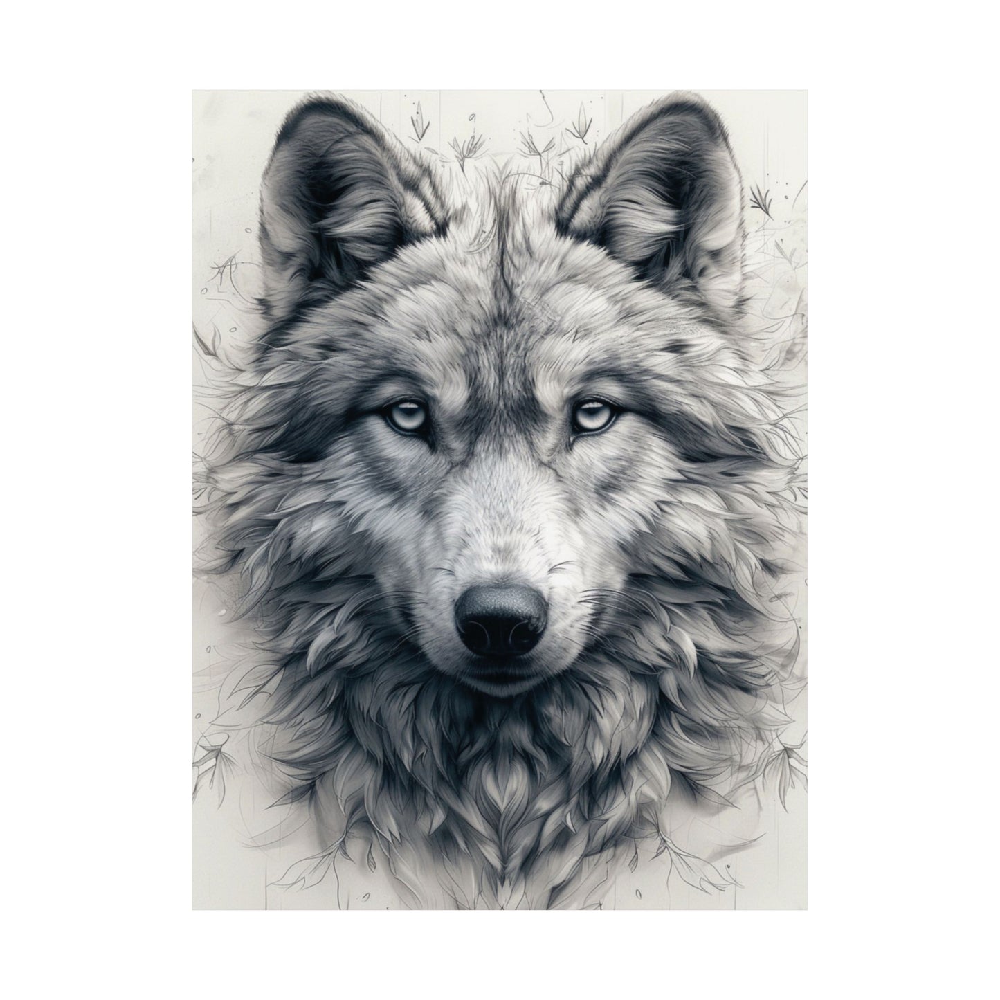 Lunar Wolf Printed Poster