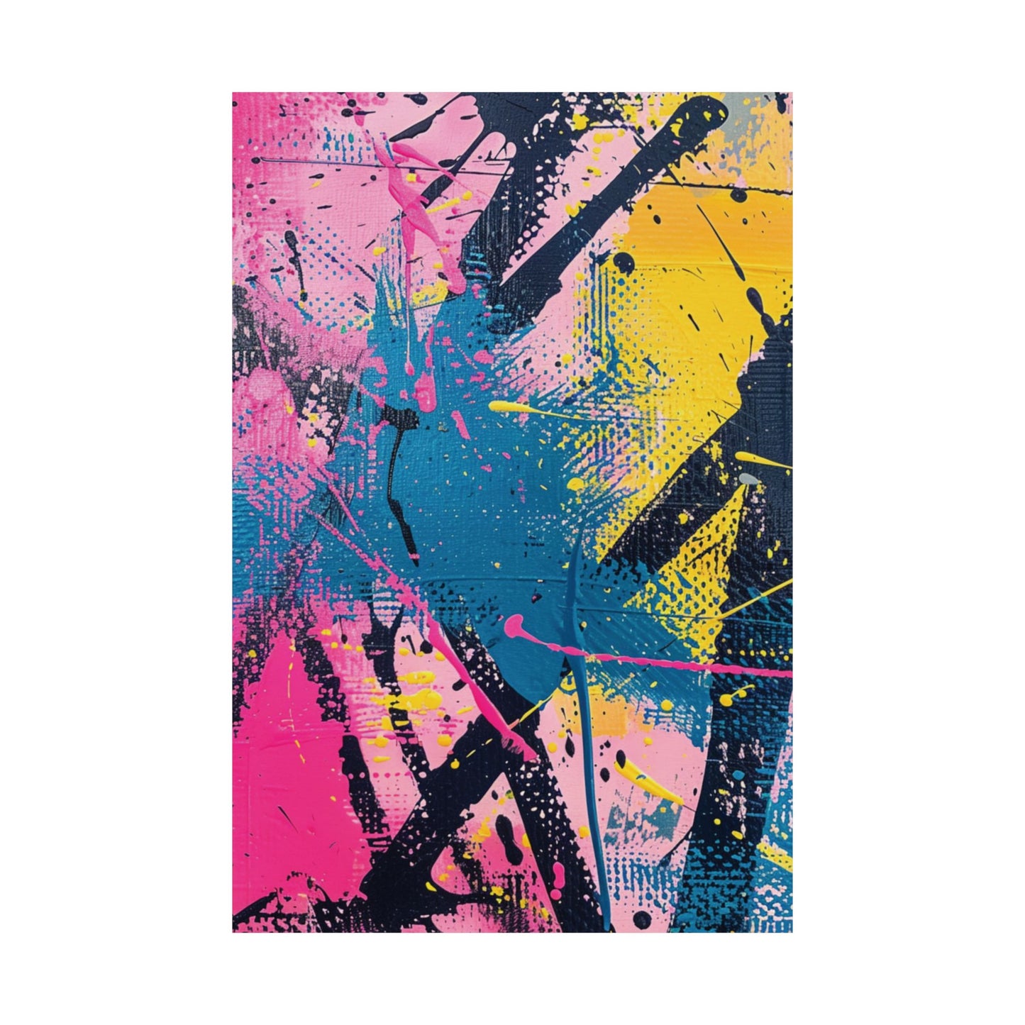 Neon Burst Printed Poster