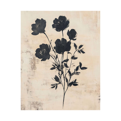Rustic Beige Peony Poster