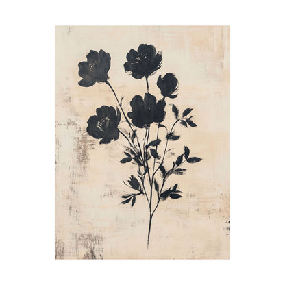 Rustic Beige Peony Poster