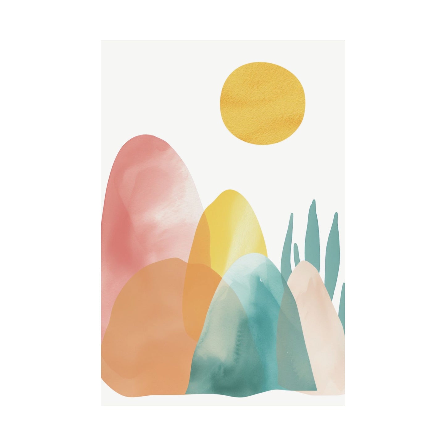 Pastel Horizon Printed Poster