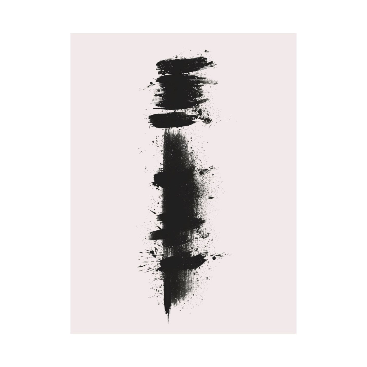 Zen Ink Splatter Printed Poster